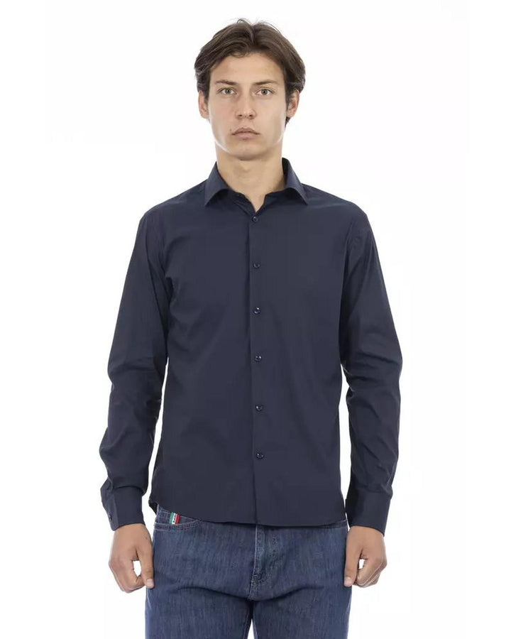 Baldinini Trend Men's Blue Cotton Shirt - S