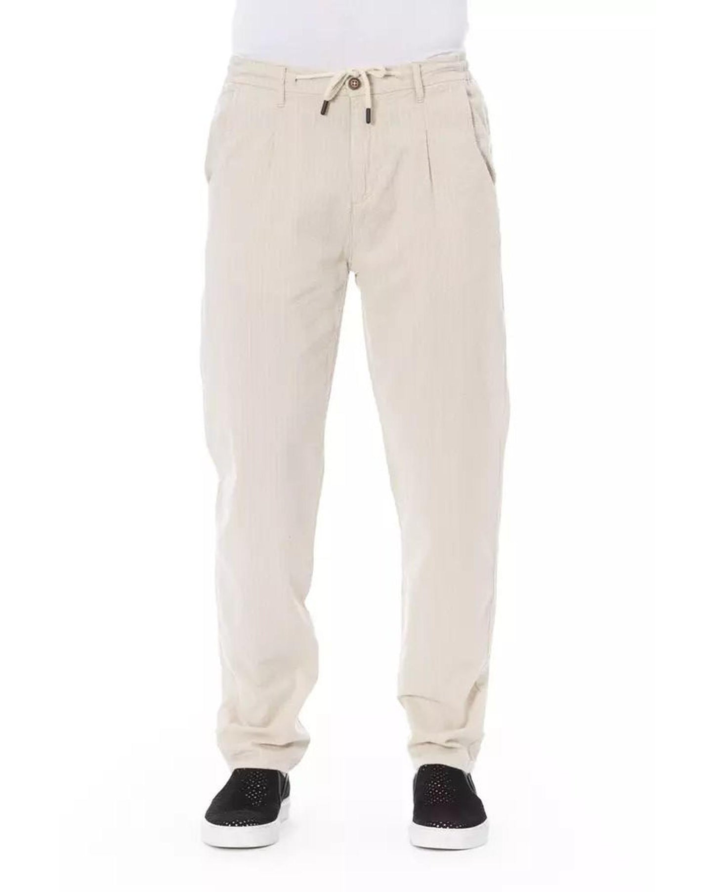 Baldinini Trend Men's Beige Cotton Jeans & Pant - W32 US