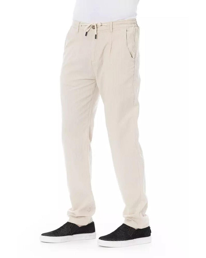 Baldinini Trend Men's Beige Cotton Jeans & Pant - W32 US