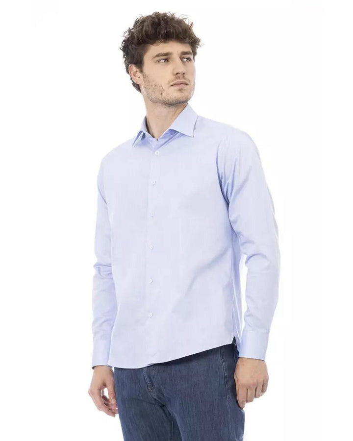 Baldinini Trend Men's Light Blue Cotton Shirt - L