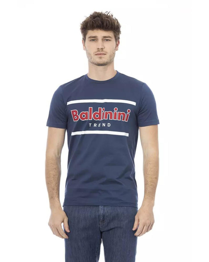 Baldinini Trend Men's Blue Cotton T-Shirt - XL