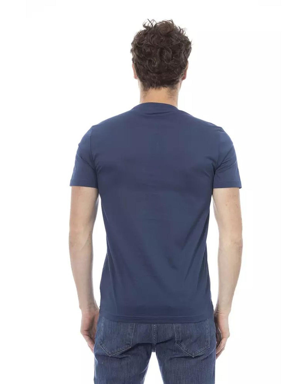 Baldinini Trend Men's Blue Cotton T-Shirt - XL