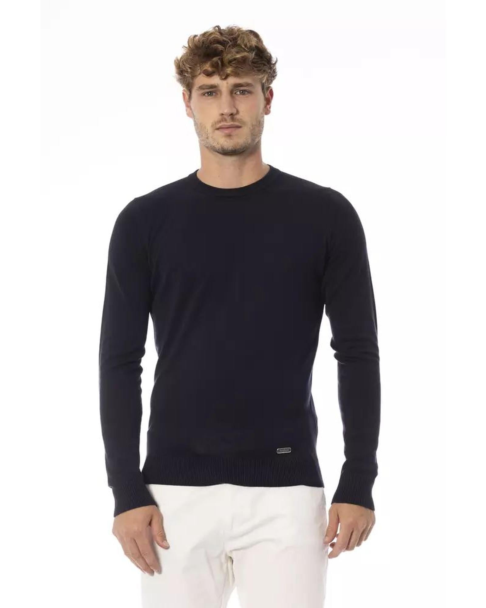 Baldinini Trend Men's Blue Modal Sweater - 56 IT