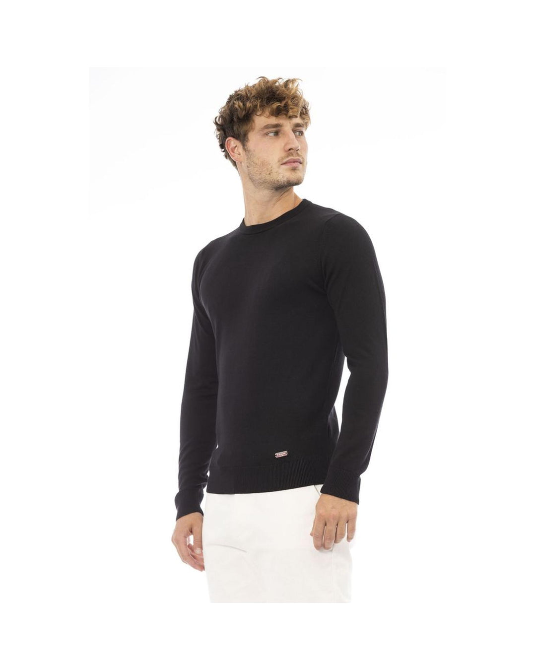 Baldinini Trend Men's Black Modal Sweater - 50 IT