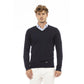 Baldinini Trend Men's Blue Modal Sweater - 52 IT