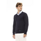 Baldinini Trend Men's Blue Modal Sweater - 52 IT