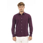 Baldinini Trend Men's Red Cotton Shirt - M