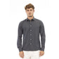 Baldinini Trend Men's Gray Cotton Shirt - L