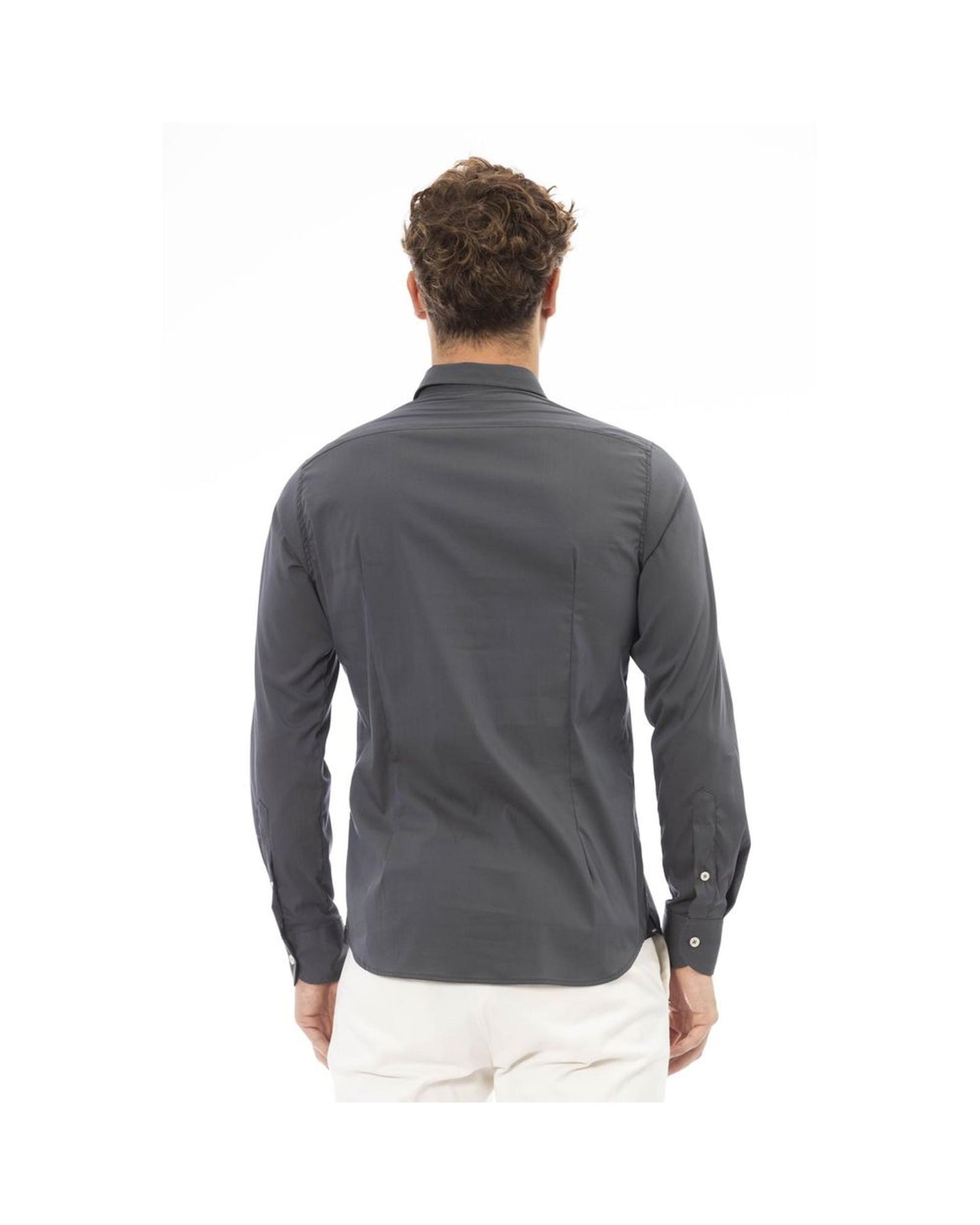 Baldinini Trend Men's Gray Cotton Shirt - M