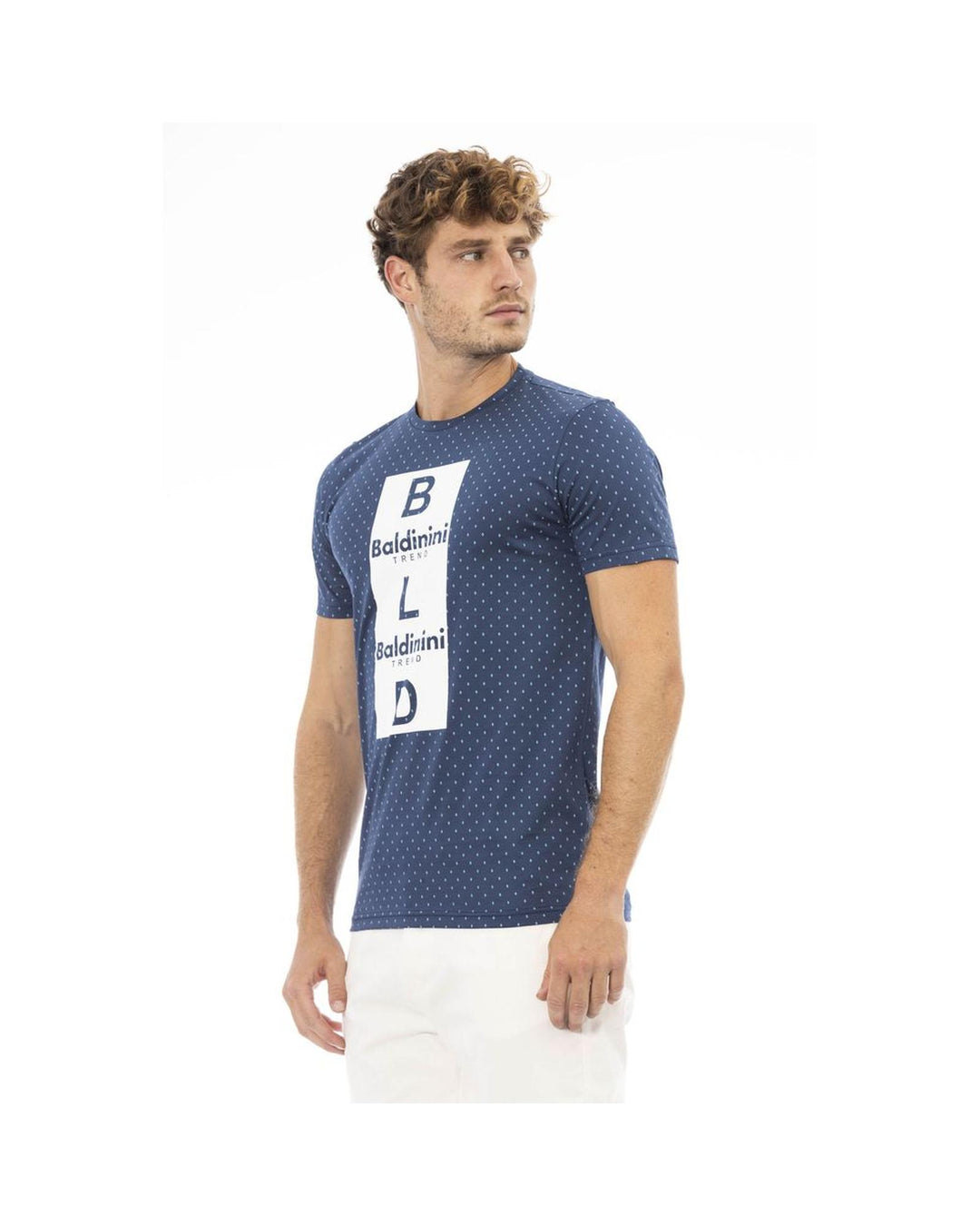 Baldinini Trend Men's Blue Cotton T-Shirt - L