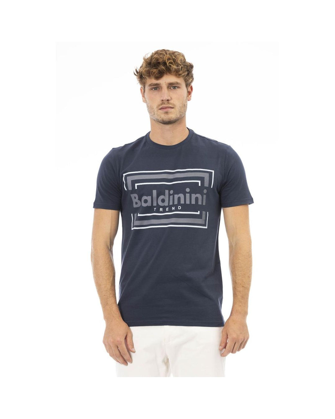 Baldinini Trend Men's Blue Cotton T-Shirt - S