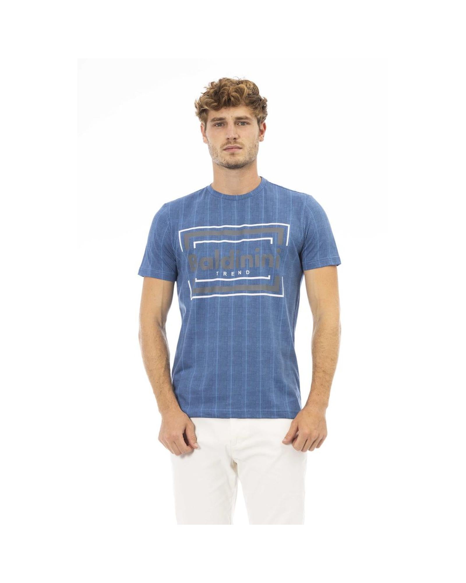 Baldinini Trend Men's Blue Cotton T-Shirt - L