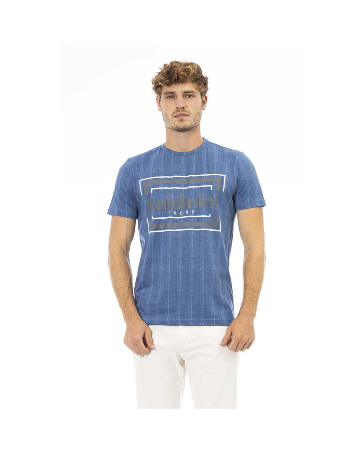 Baldinini Trend Men's Blue Cotton T-Shirt - M