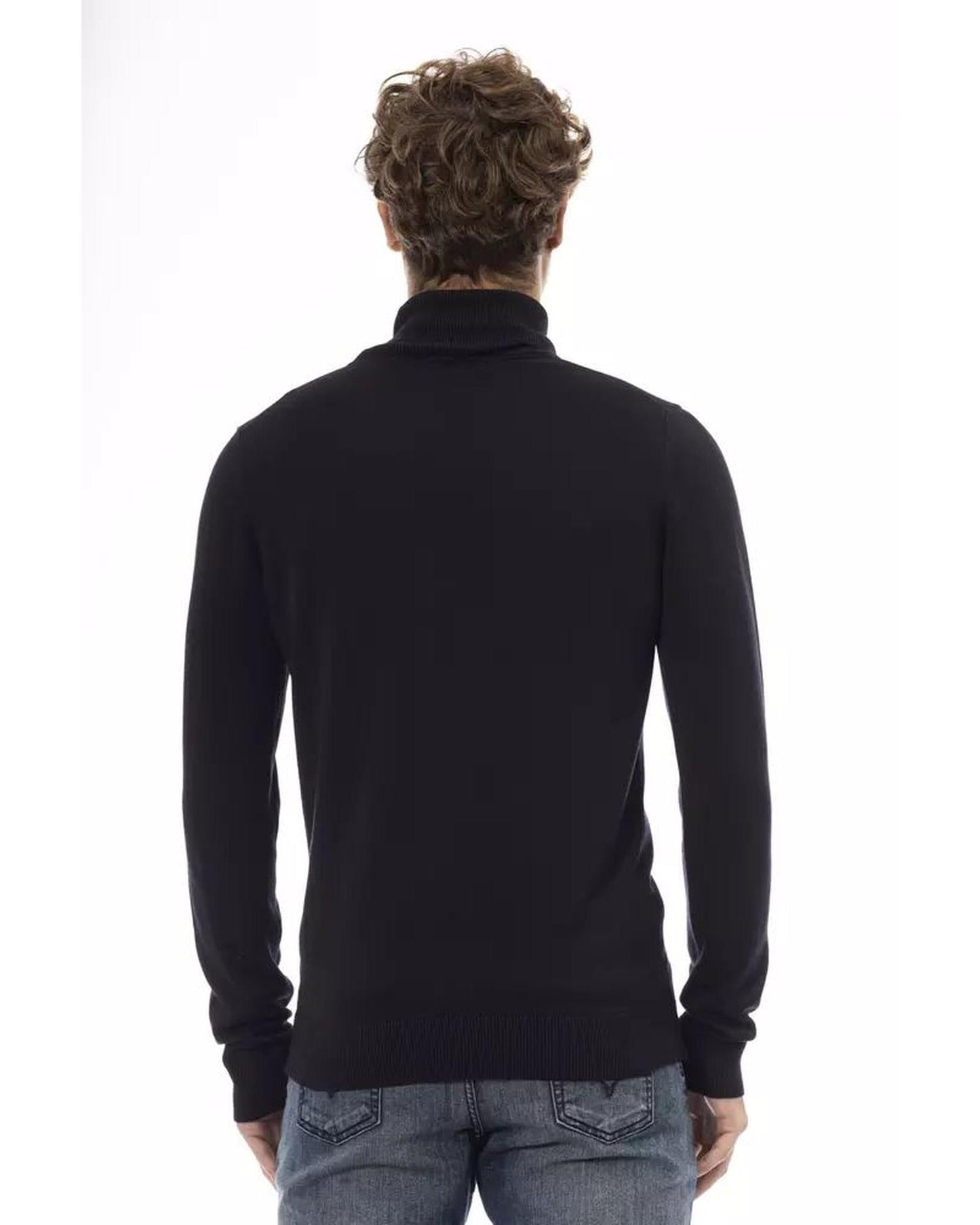 Baldinini Trend Men's Blue Modal Sweater - 52 IT