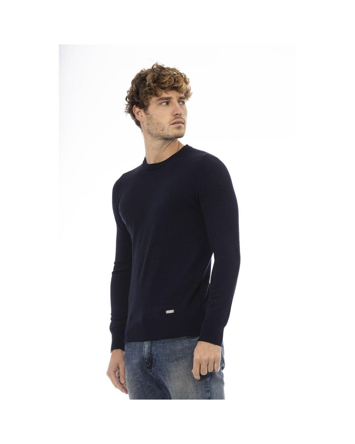 Baldinini Trend Men's Blue Wool Sweater - 50 IT