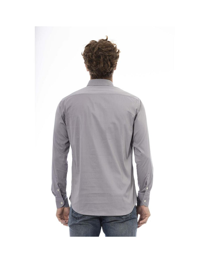 Baldinini Trend Men's Gray Cotton Shirt - L