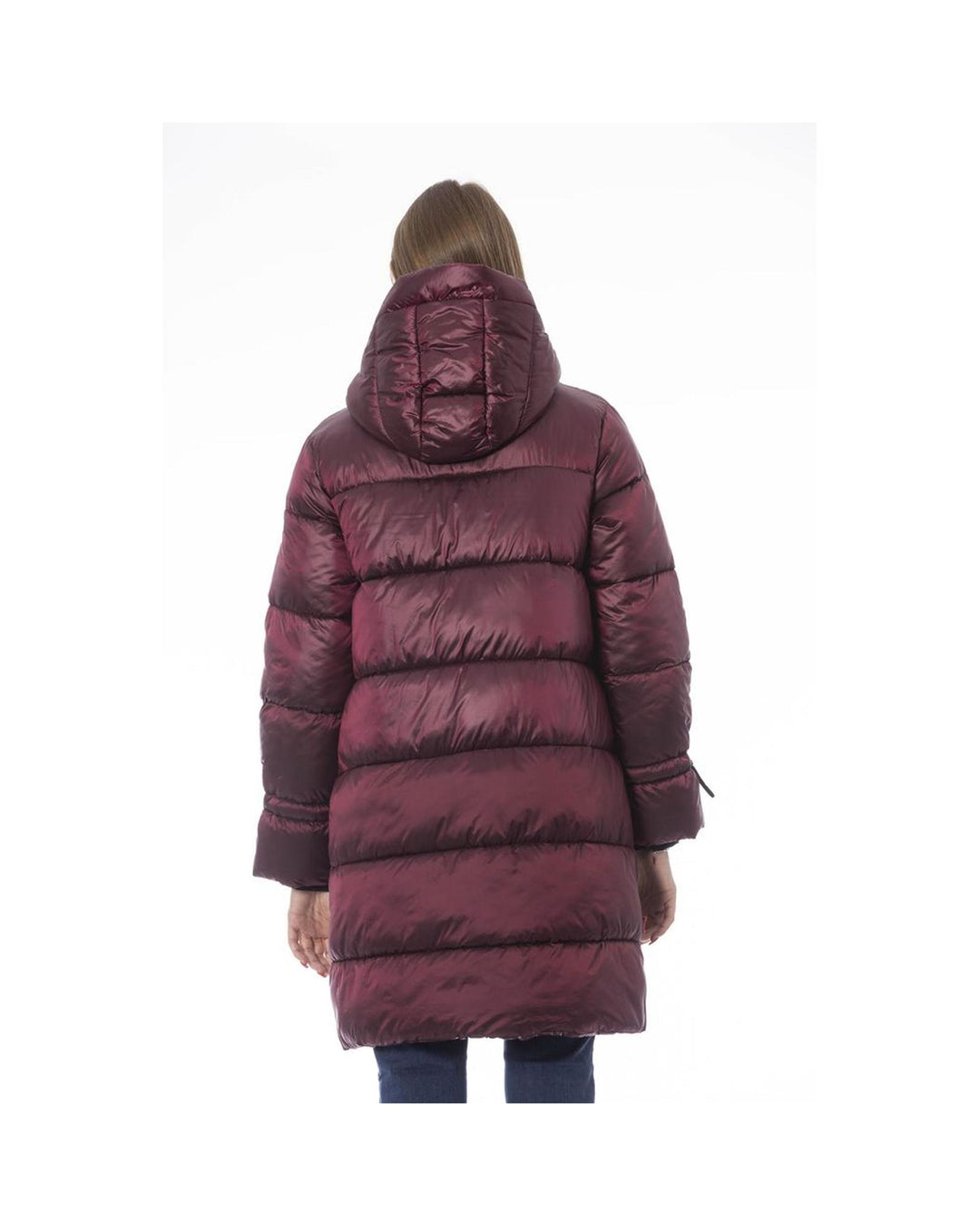 Baldinini Trend Women's Burgundy Nylon Jackets & Coat - L