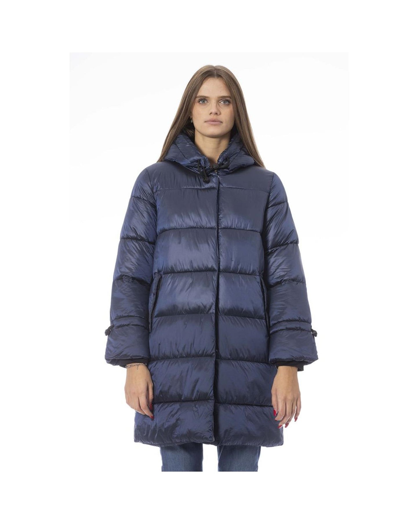 Baldinini Trend Women's Light Blue Nylon Jackets & Coat - M