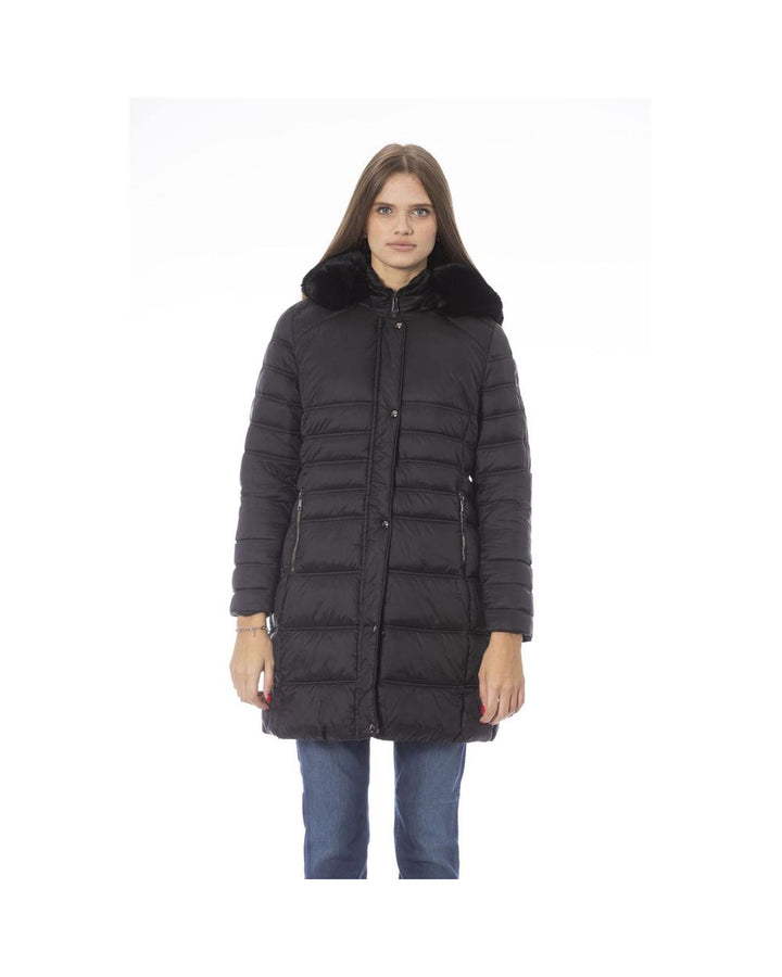 Baldinini Trend Women's Black Polyester Jackets & Coat - L