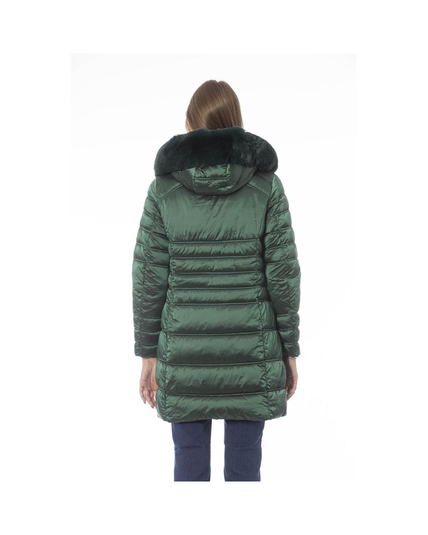 Baldinini Trend Women's Green Polyester Jackets & Coat - M