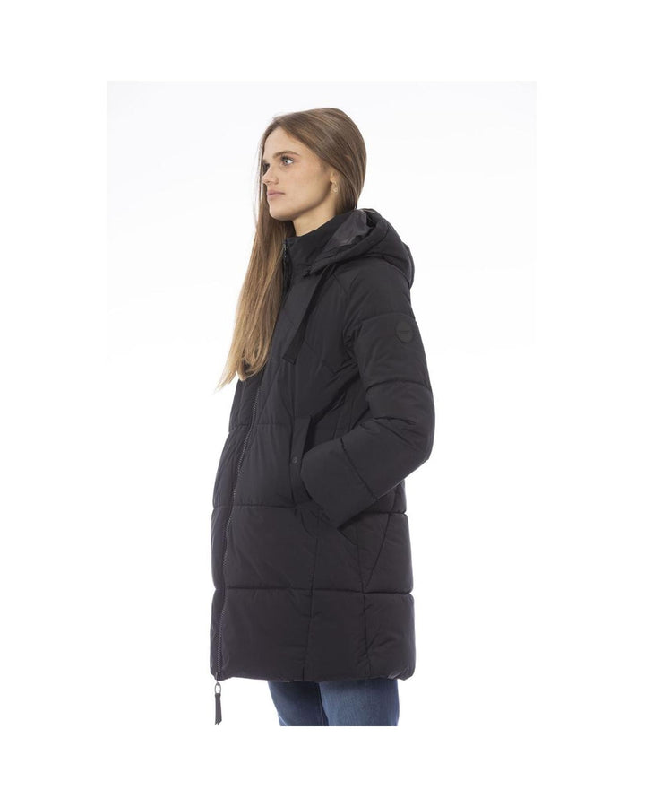 Baldinini Trend Women's Black Polyester Jackets & Coat - L