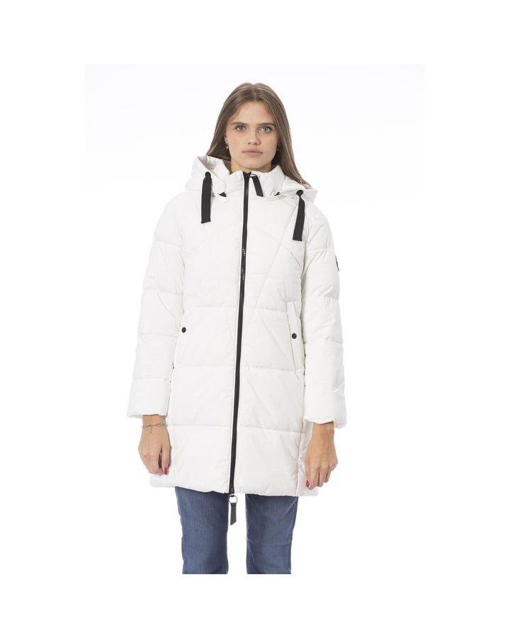 Baldinini Trend Women's White Polyester Jackets & Coat - L