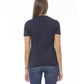 Baldinini Trend Women's Blue Cotton Tops & T-Shirt - S