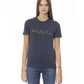 Baldinini Trend Women's Blue Cotton Tops & T-Shirt - L