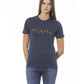 Baldinini Trend Women's Blue Cotton Tops & T-Shirt - L