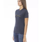 Baldinini Trend Women's Blue Cotton Tops & T-Shirt - L