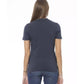 Baldinini Trend Women's Blue Cotton Tops & T-Shirt - L