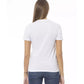 Baldinini Trend Women's White Cotton Tops & T-Shirt - L