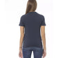 Baldinini Trend Women's Blue Cotton Tops & T-Shirt - L