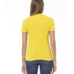 Baldinini Trend Women's Yellow Cotton Tops & T-Shirt - L