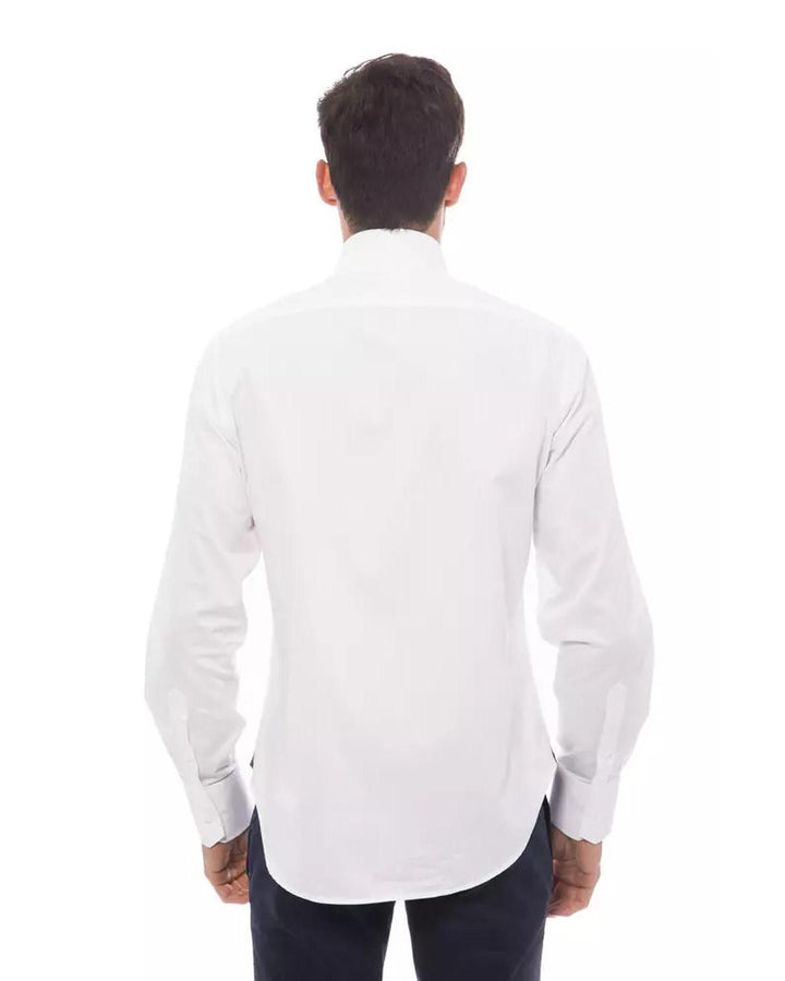 Billionaire Italian Couture Men's White Cotton Shirt - 4XL