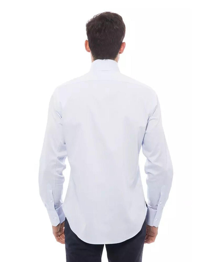 Billionaire Italian Couture Men's Light Blue Cotton Shirt - 4XL