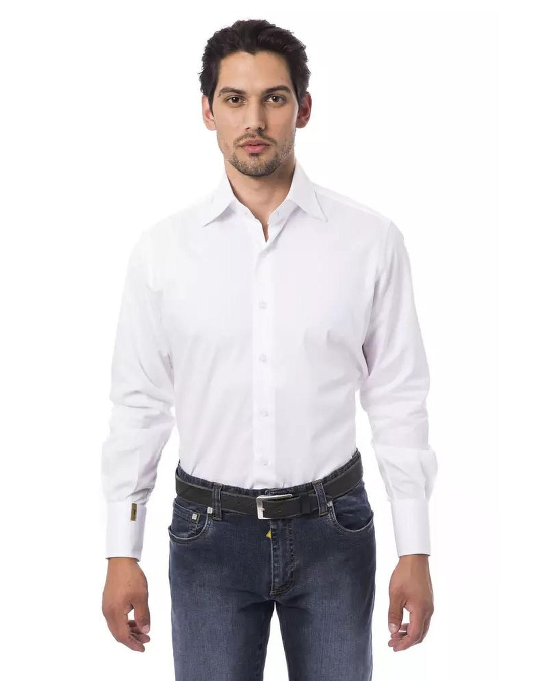 Billionaire Italian Couture Men's White Cotton Shirt - 4XL