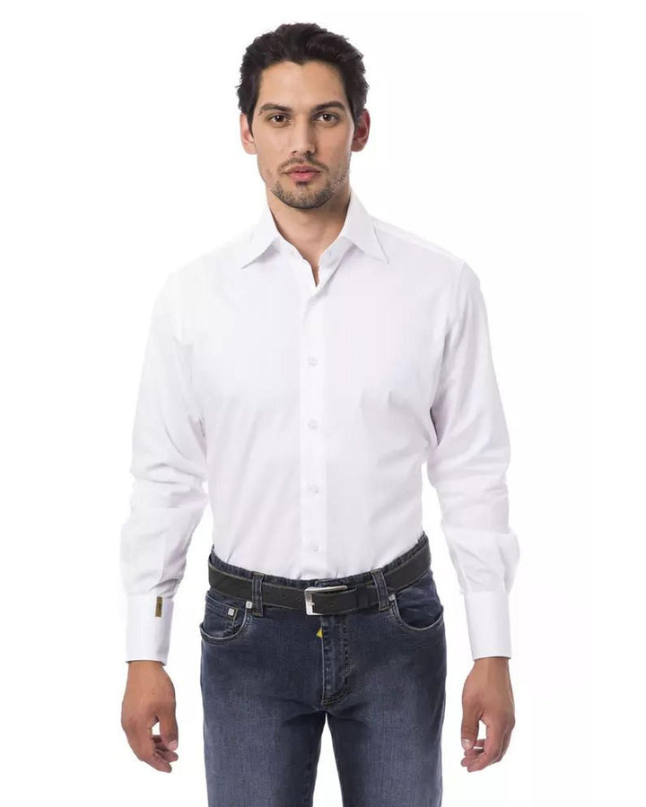 Billionaire Italian Couture Men's White Cotton Shirt - M