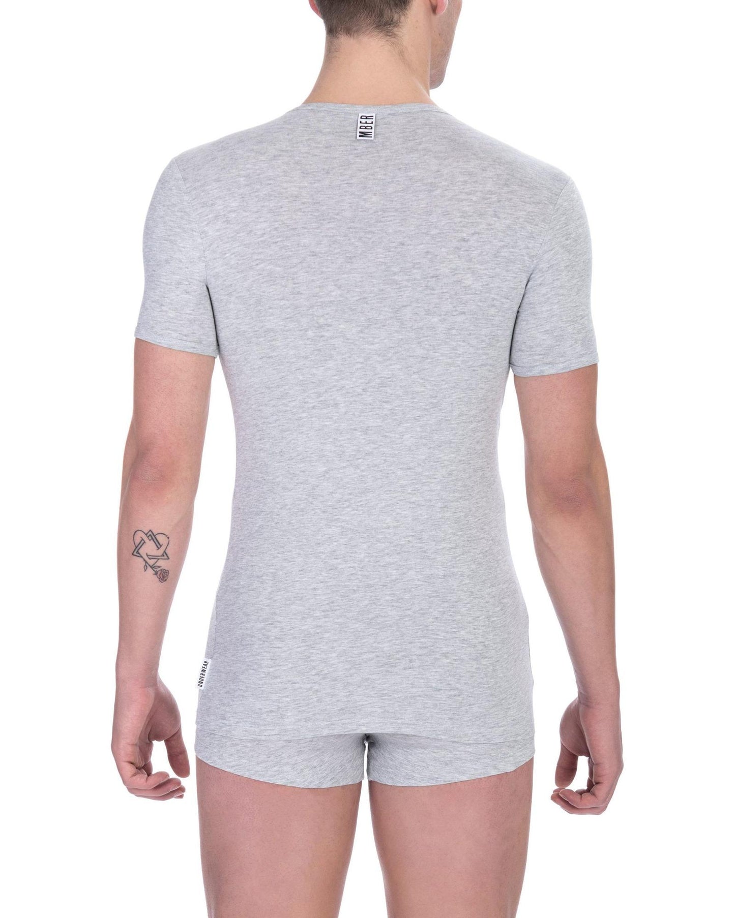 Bikkembergs Men's Gray Cotton T-Shirt - M