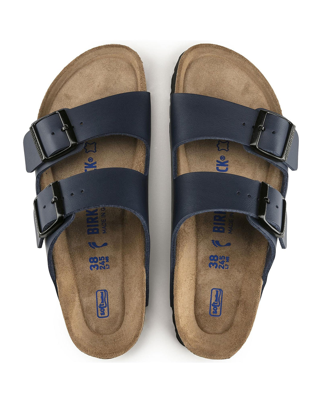 Birkenstock Comfortable Birko-Flor Sandals with Adjustable Straps in Blue - 36 EU