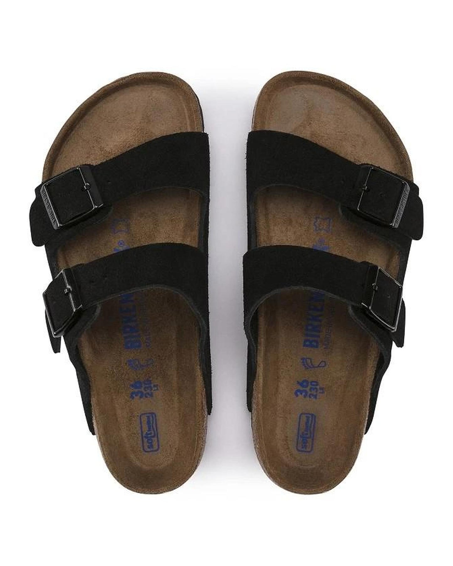 Birkenstock Adjustable Strap Cork Sandals with Deep Heel Cup & Arch Support in Black - 37 EU