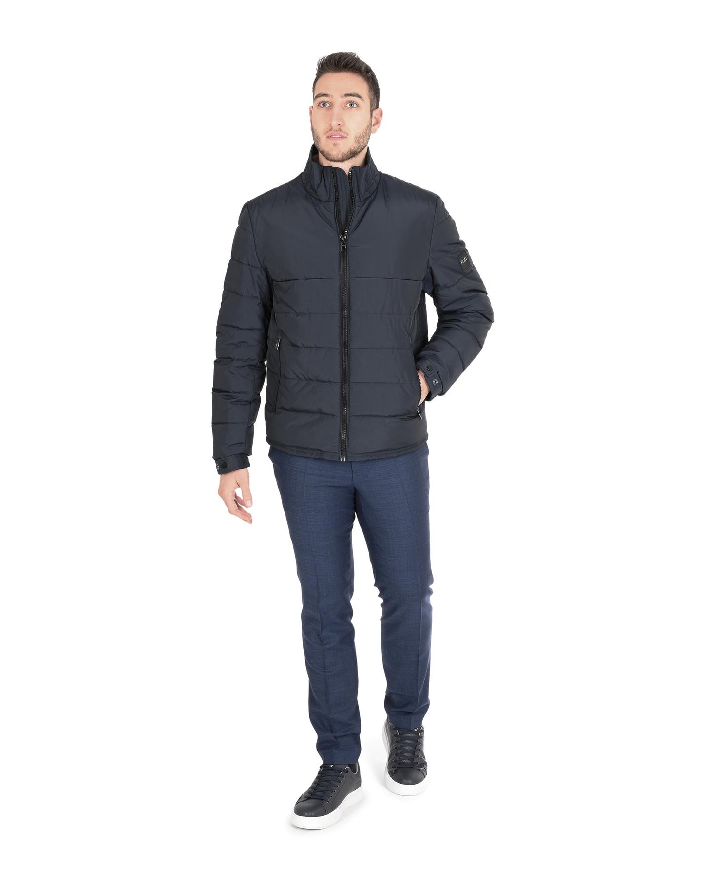 Hugo Boss Men's Dark Blue Polyester Outerwear in Dark blue - 50 EU