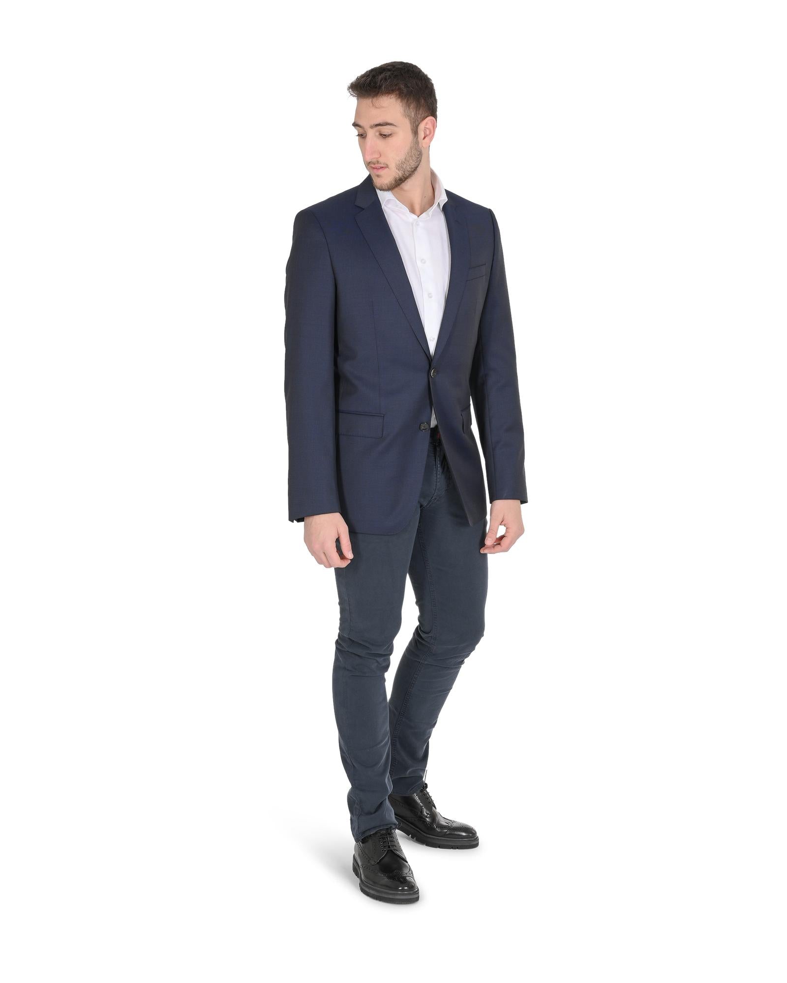 Hugo Boss Men's Dark Blue Wool Jacket in Dark blue - 102 CN