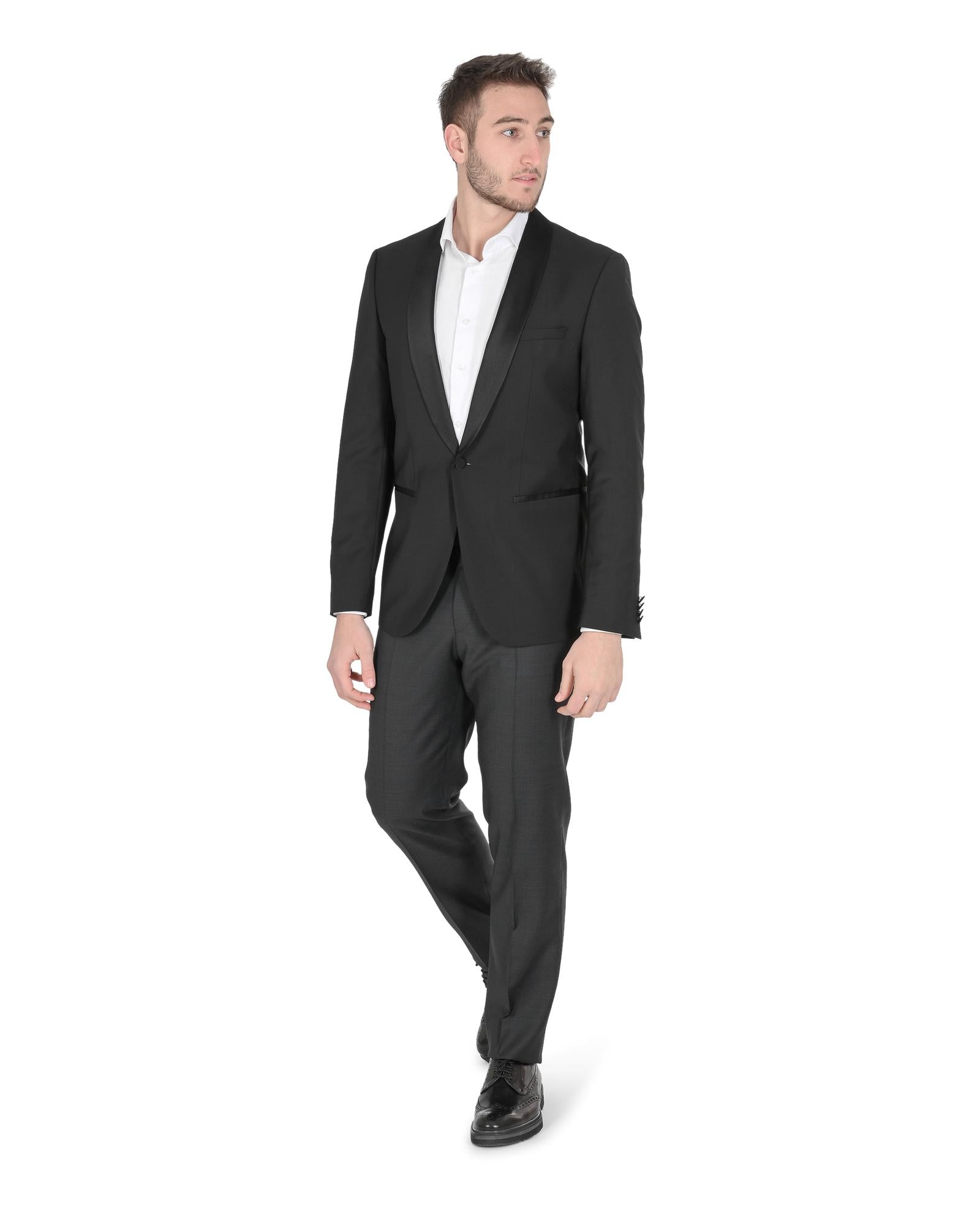 Hugo Boss Men's Black Wool Jacket in Black - 90 CN