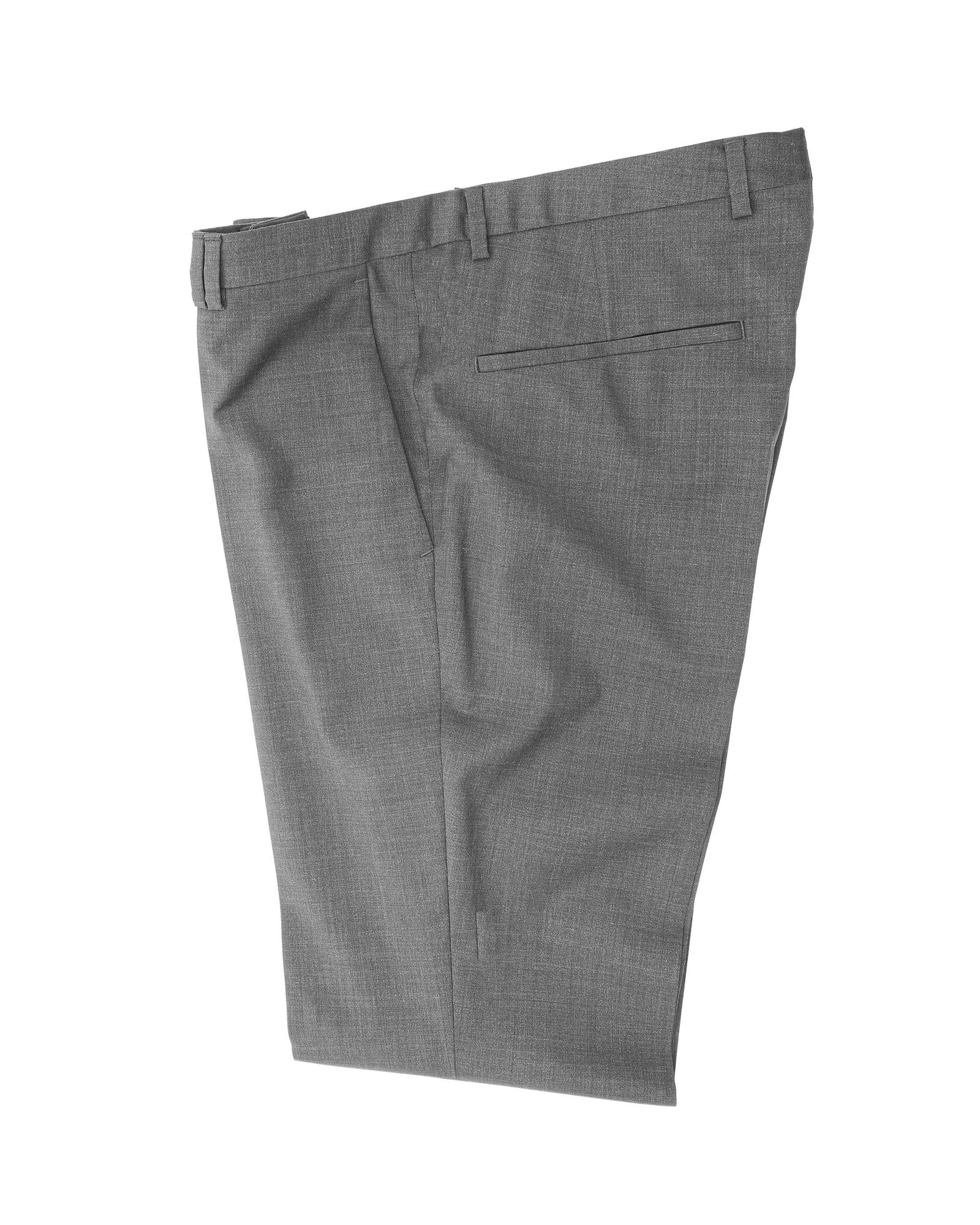 Hugo Boss Men's Grey Virgin Wool Trousers in Grey - 46 EU