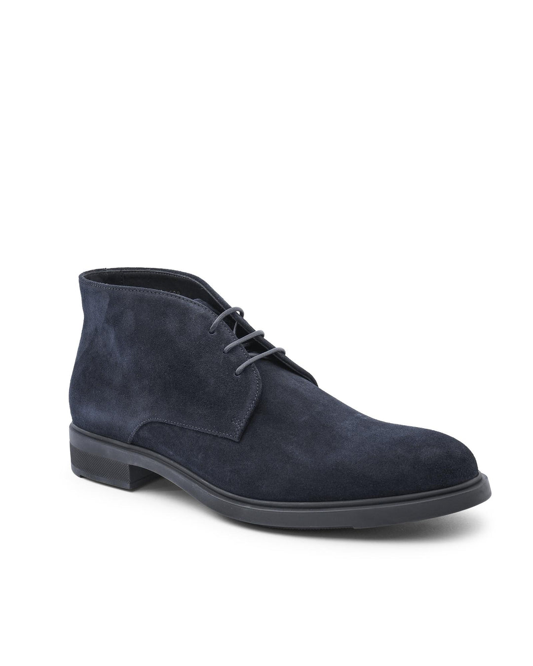 Hugo Boss Men's Dark Blue Calfskin Ankle Boot in Dark blue - 9 UK