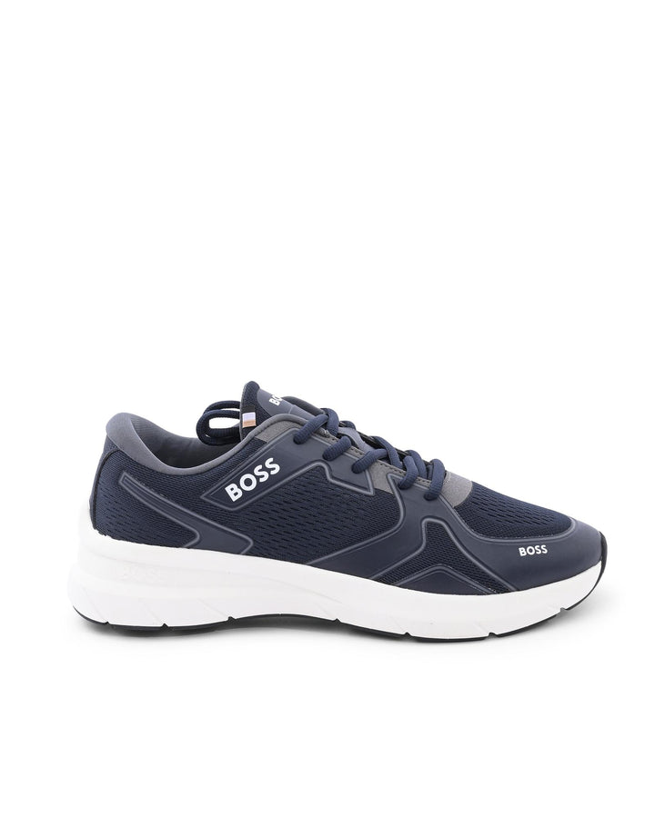 Hugo Boss Men's Blue Thermoplastic Sneakers with Ethylene Vinyl Acetate Sole in Dark blue - 46 EU