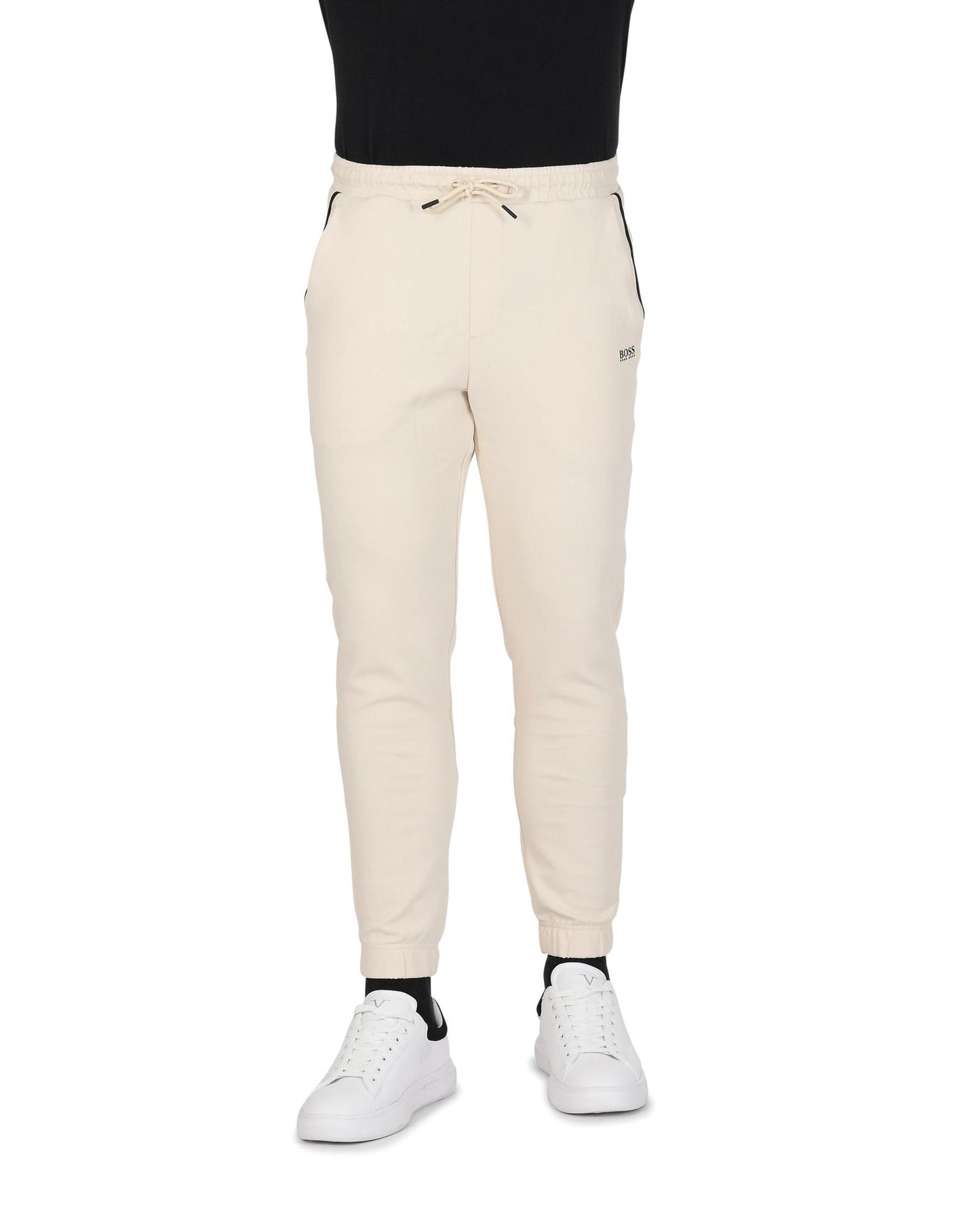 Hugo Boss Men's Cotton Blend White Pants for Men in White - S