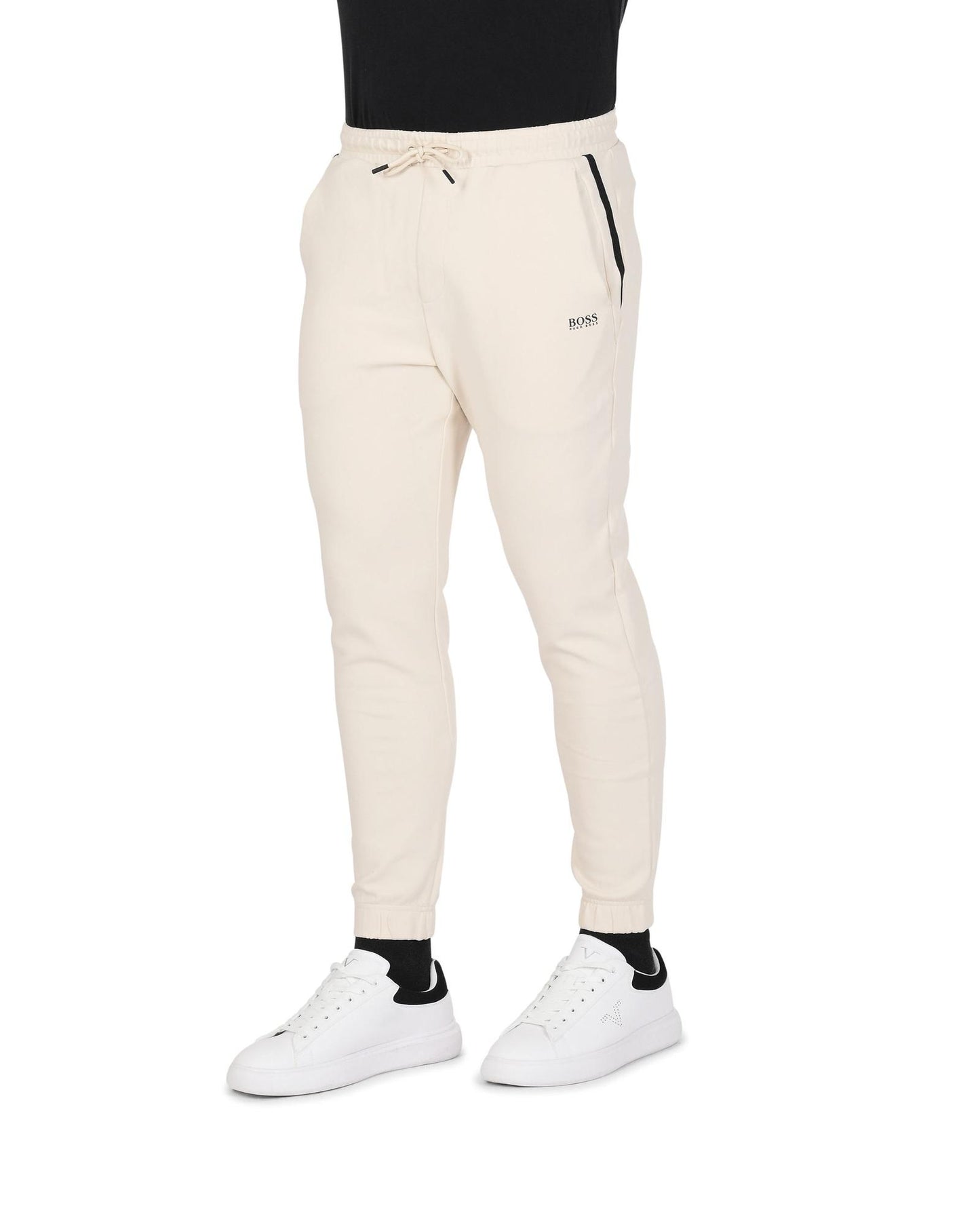 Hugo Boss Men's Cotton Blend White Pants for Men in White - S