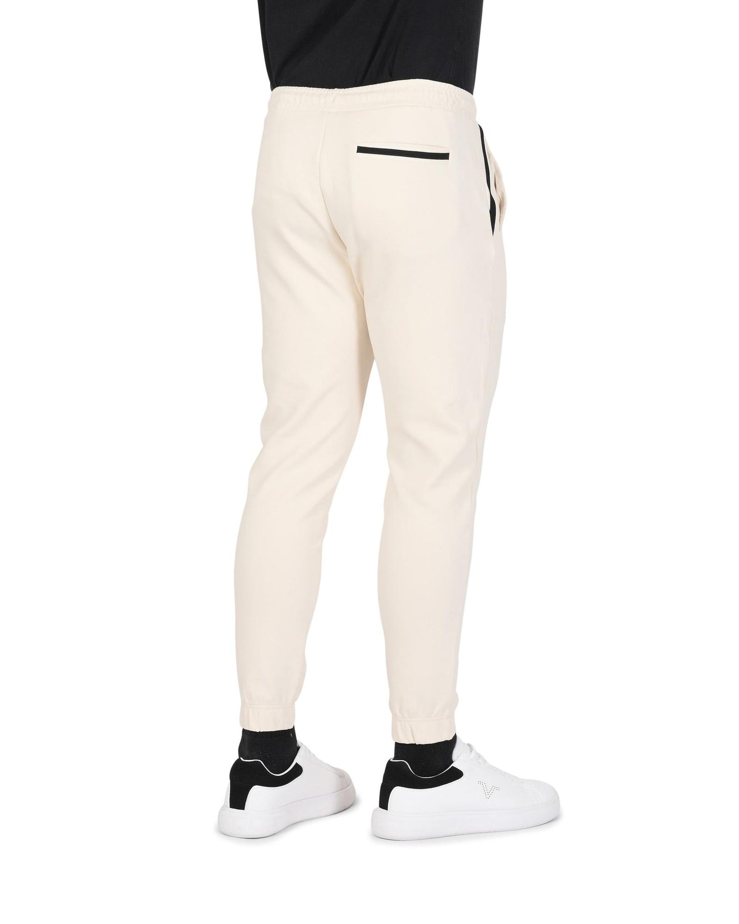 Hugo Boss Men's Cotton Blend White Pants for Men in White - S